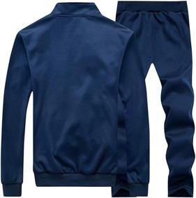 img 3 attached to 👕 Stylish & Comfortable: PASOK Men's Casual Tracksuit for Jogging & Sports