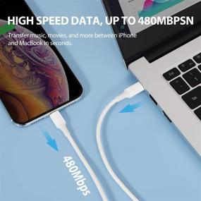 img 3 attached to 🔌 Кабель USB C на Lightning Apple MFi Certified 2-пак 3 фута - быстрая зарядка, совместим с iPhone 13