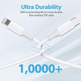 img 1 attached to 🔌 Кабель USB C на Lightning Apple MFi Certified 2-пак 3 фута - быстрая зарядка, совместим с iPhone 13