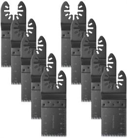 img 3 attached to 🔥 Premium 10pcs 35mm High Carbon Steel Saw Blades: Efficiently Cut with Oscillating Multitool Quick Release – Compatible with Dewalt, Stanley, Black Decker