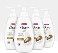 🧴 dove purely pampering body wash shea butter and vanilla with nutriummoisture technology, paraben-free, 13.5 fl oz - 4 pack logo