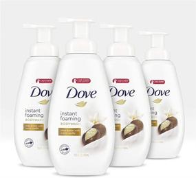 img 4 attached to 🧴 Dove Purely Pampering Body Wash Shea Butter and Vanilla with NutriumMoisture Technology, Paraben-Free, 13.5 fl oz - 4 Pack