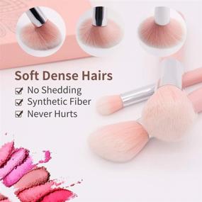 img 2 attached to 🎨 Affordable Beginner's Makeup Brushes Set: 5 PCs Premium Synthetic Brushes with Travel Bag - Foundation, Eyeshadow, Concealer & Blending Brushes