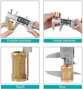 img 1 attached to 🔍 Precision Power: Stainless Electronic Micrometer Waterproof Conversion - Accurate Water Measurement at Your Fingertips