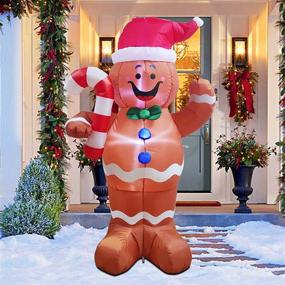 img 4 attached to Twinkle Star Inflatable Gingerbread Decoration