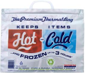 img 2 attached to 🥪 Pack of 5 Lunch Size Insulated Thermal Cooler Hot Cold Bags