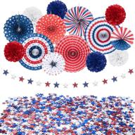 🎇 vibrant 4th of july decorations set: patriotic party supplies for a stunning independence day celebration logo