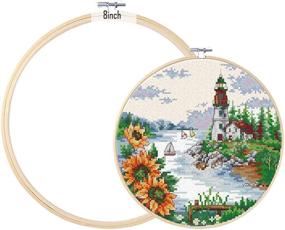 img 3 attached to 🎋 Wholesale Pack: 6 Pieces of 3-10 Inch Bamboo Embroidery Hoops - Ideal for Cross Stitch, Embroidery, and Crafts