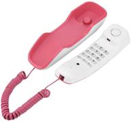 📞 versatile pink wall-mounted corded telephone - ideal for home, office, and more! logo