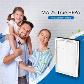 img 1 attached to 🔄 Cabiclean MA-25 True HEPA Replacement Filters for MA-25 Air Purifier - H13 Grade - 3-in-1 Filtration System (1 Set)