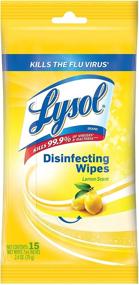 img 4 attached to 🍋 Lysol Disinfecting Wipes, Compact Travel Size, Refreshing Lemon Scent, Value 6 Pack