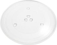 🍽️ high-quality replacement glass turntable tray - compatible with panasonic f06015q00ap microwave - 13 1/2 inches logo