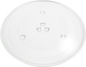 img 1 attached to 🍽️ High-Quality Replacement Glass Turntable Tray - Compatible with Panasonic F06015Q00AP Microwave - 13 1/2 inches