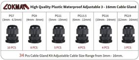 img 3 attached to Enhanced Versatility: LOKMAN Plastic Waterproof Adjustable 🔌 Connectors - Perfect for All Your Connection Needs!