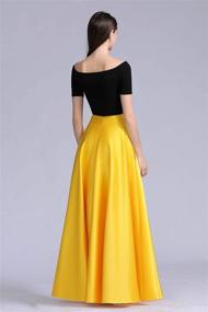 img 3 attached to 👗 Diydress Women’s Long Satin Maxi Skirt: Elegant Floor-Length High-Waist Formal Prom Skirt with Pockets