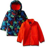 🧥 the children's place toddler boys' print 3 in 1 jacket: versatile, stylish, and cozy! logo