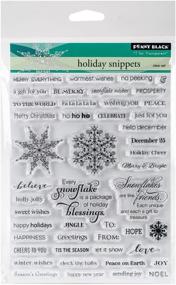 img 1 attached to 🎄 Penny Black 30-307 Transparent Decorative Rubber Stamp Set - Enchanting Holiday Snippets