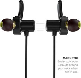 img 2 attached to Phaiser BHS-790 Wireless Bluetooth Headphones with Dual Graphene Drivers, Mic, and Sweatproof Design - Sport Earbuds for Running, Blackout