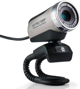 img 4 attached to 📷 1080p USB 2.0 HD Pro Widescreen Webcam with Built-in Microphone and Flex Stand - Ideal for Windows PC, Laptops, and Apple OS X