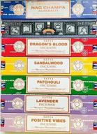 🎁 sensational satya incense gift set: nag champa, super hit, dragon's blood & more - 15g logo