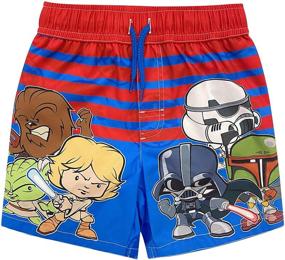 img 4 attached to 🩱 Stylish Toddler Patrol Trunk Swimsuit: Trendy Boys' Clothing Perfect for the Pool