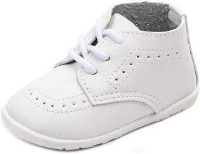 img 4 attached to 👞 Anrentiy Classic Toddler Boys' Walking Christening Shoes