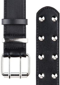 img 3 attached to Samtree Studded Grommet Square Leather Men's Accessories