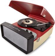 🎵 crosley cr6010a-re collegiate usb turntable with ripping and editing software for audio, red & cream logo