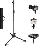 🎥 thustar projector stand: lightweight adjustable tripod floor stand with 360°swivel ball head - ideal for projectors, cameras, webcams, and gopro - includes carry bag logo