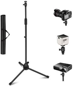 img 1 attached to 🎥 Thustar Projector Stand: Lightweight Adjustable Tripod Floor Stand with 360°Swivel Ball Head - Ideal for Projectors, Cameras, Webcams, and GoPro - Includes Carry Bag