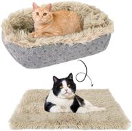 scenereal 2-in-1 self-warming cat bed mat for small cats and dogs - soft plush mat 🐶 with non-slip bottom, washable pet mat for cozy autumn and winter indoor snooze sleeping for kittens and puppies logo