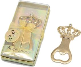 img 3 attached to 👑 24-Pack Decorative Crown Bottle Openers for Wedding Favors - Gold Crown Design, Ideal for Guest Supplies, Party Decorations, and Birthday Celebrations