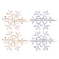 lurrose snowflake christmas accessories favors logo