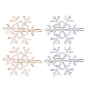 img 4 attached to Lurrose Snowflake Christmas Accessories Сувениры