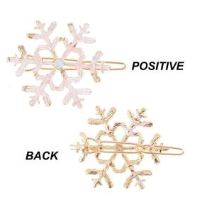 img 2 attached to Lurrose Snowflake Christmas Accessories Сувениры