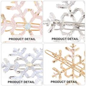 img 3 attached to Lurrose Snowflake Christmas Accessories Сувениры