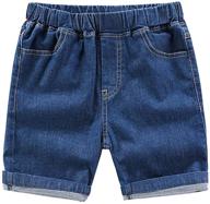 🩳 ziweistar toddler kids cute denim shorts - elastic waist, ripped, summer casual pants for boys and girls, ages 2-8t logo