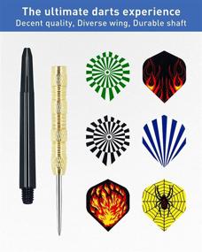 img 3 attached to 🎯 KATIZO Steel Tip Darts Set - 18 Pcs Premium Professional Metal Tip Darts with Flights & Tools – 6 Shapes Metal Darts included!