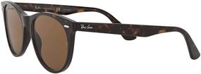 img 2 attached to Stylish Ray-Ban Wayfarer Sunglasses with Striped Polarized Lenses - Top-notch Eye Protection!