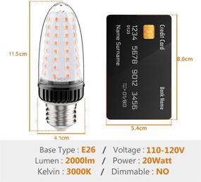 img 3 attached to 🕯️ Efficient Non Dimmable Candelabra: Candle Incandescent Equivalent