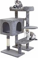 🐱 ultimate kitty paradise: superjare cat tree with toy mouse, 32.5 inch kitty activity center with scratching posts, indoor cat tower with condo and platform logo