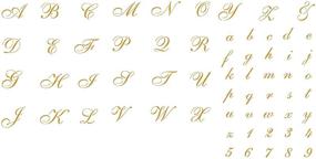 img 4 attached to 🔤 Cursive Alphabet Stencil - High-Quality 1" Letters Template for Painting, M Size, 6.5 x 8.5 inches