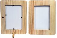 🖼️ handcrafted 4x6 inch photo frame with peg stand – unfinished 1/2 inch wood craft for creative hobbies logo