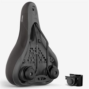 img 3 attached to 🚲 Velmia Memory Foam Bike Seat optimizes Comfort I Ergonomic Zone Concept for Men & Women I BMX, MTB & Road Bicycle Saddle