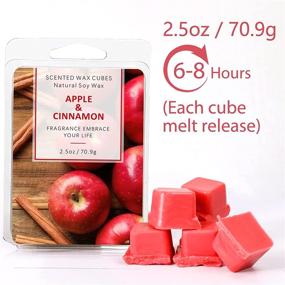 img 1 attached to STRN Wax Melts: Highly Scented Apple Cinnamon Wax Cubes for Wax Warmers