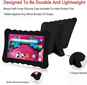 img 2 attached to 10 Inch Tablet Case - Anti-Slip Soft Silicone Case for Hoozo 10, CHENEN P1 P2, Manjee 10, KUBI T60, FLYINGTECH 10, Winsing 10, WECOOL 10.1, Lectrus 10.1