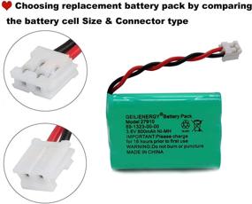 img 1 attached to GEILIENERGY 27910 Cordless Phone Battery - Compatible with 89-1323-00-00 AT&amp;T E1112 E2801 TL72108, Motorola SD-7501, RadioShack 23-959 Cordless Handsets 3.6V (Pack of 2) - Improved SEO