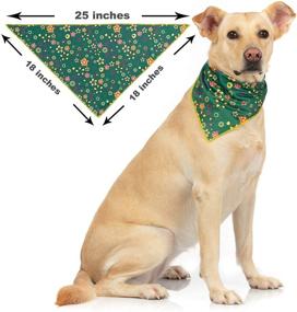 img 3 attached to 🐶 Odi Style Dog Bandana Girl - 4 Pack Silky, Soft Puppy Dog Bandanas for Stylish Floral Accessories, Scarf, Handkerchief, Bibs for Small Medium Large Dogs, Cats, Puppies & Pets