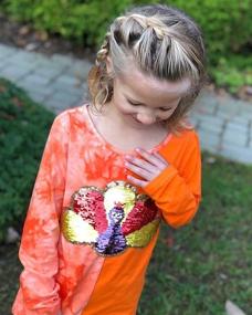 img 2 attached to Festive Thanksgiving Attire: HH Family T Shirt Tops for Girls - Clothing for Tees & Blouses