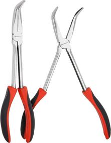 img 1 attached to Powerbuilt 640862 11 Inch 90 Degree Pliers